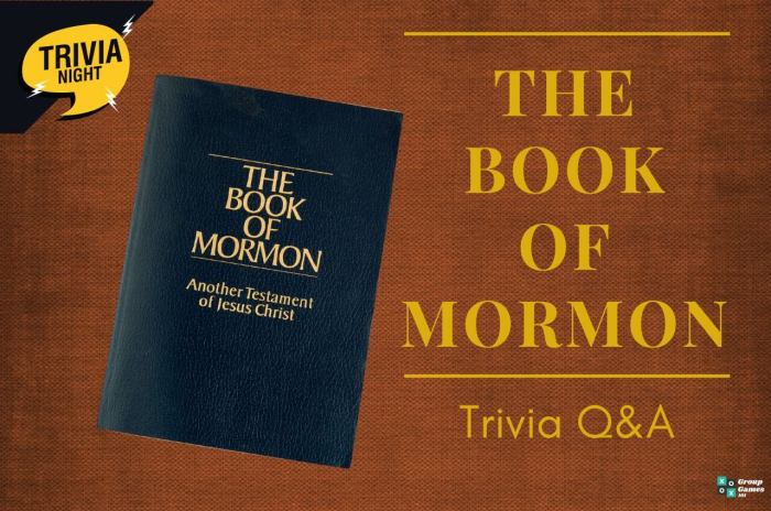 Book of mormon trivia questions